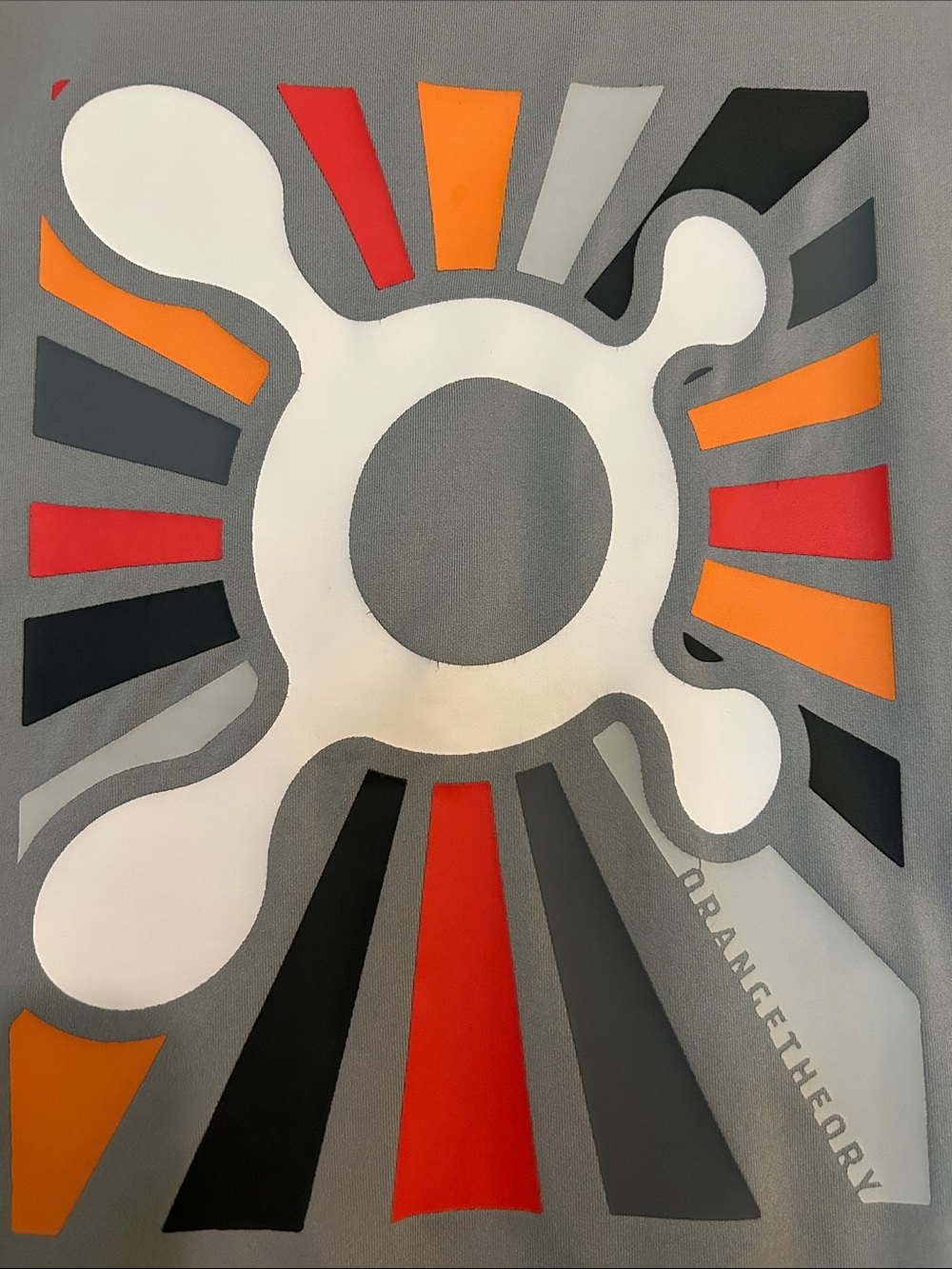 OrangeTheory Boxy Gray Short-Sleeve Women's Top - performance material - Picture 3 of 5